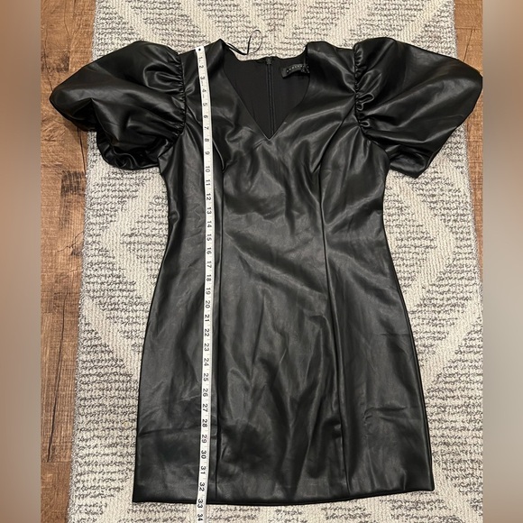 Endless Rose Black Faux Leather Mini Dress - Picture 10 of 12